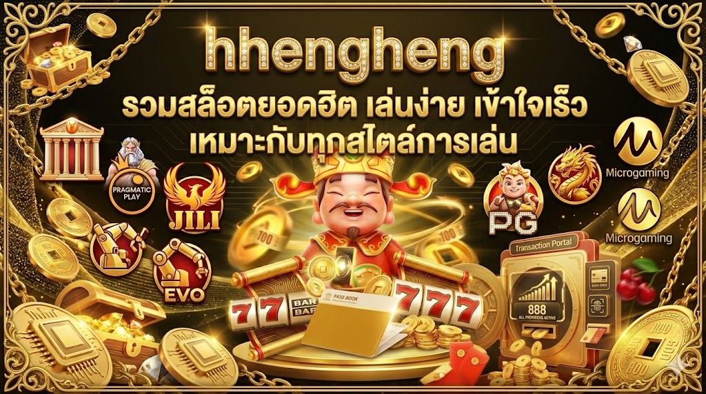 hhengheng รวมสล็อตยอดฮิต เล่นง่าย เข้าใจเร็ว เหมาะกับทุกสไตล์การเล่น